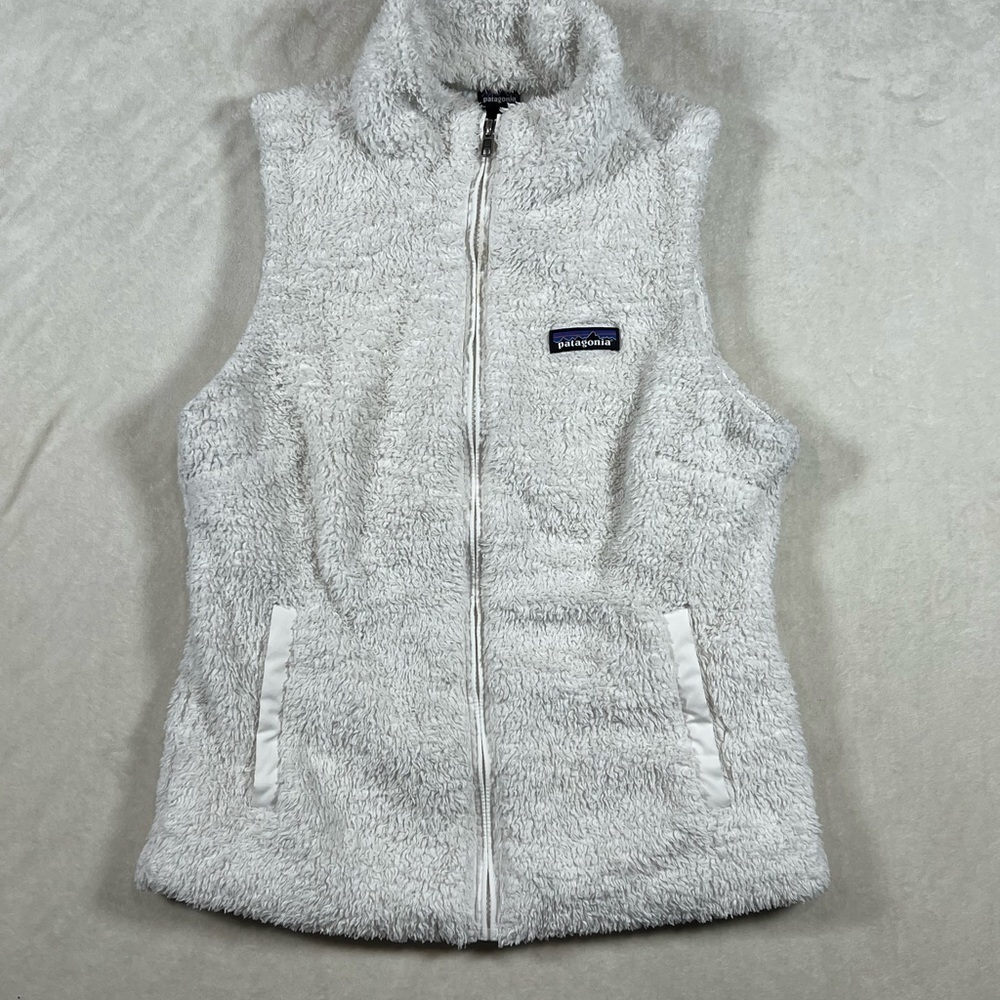 Women’s Medium Patagonia Retro Synchilla Sherpa Fleece Vest in White